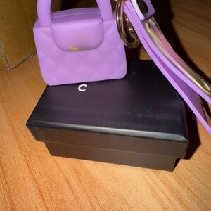 Mini 3D Silicone Bag Charm Keychain with Gift Box